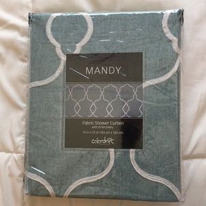 Fabric shower curtain